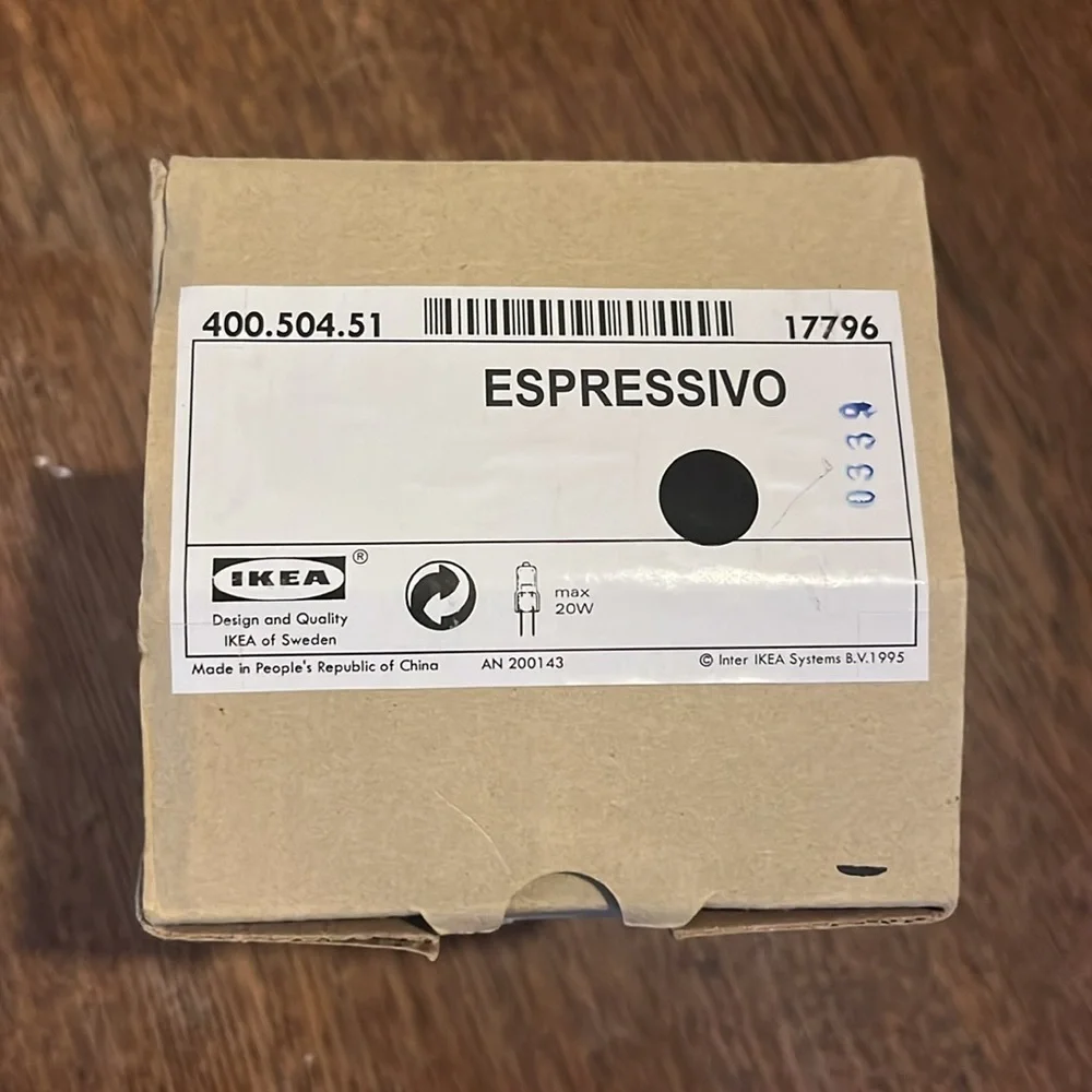 IKEA Espressivo NIB 1995 LED lamp black - vintage
